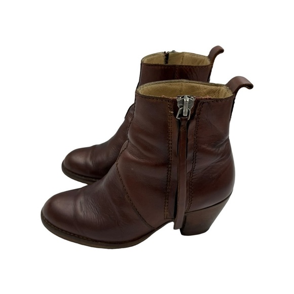 ACNE STUDIOS Pistol Short Boot Chesnut 36/6 - Picture 7 of 10